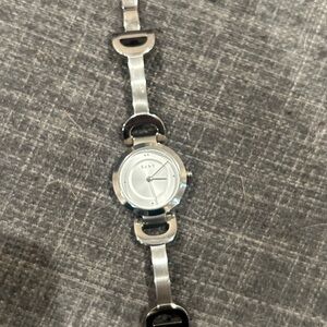 Silver and Black DKNY Watch
